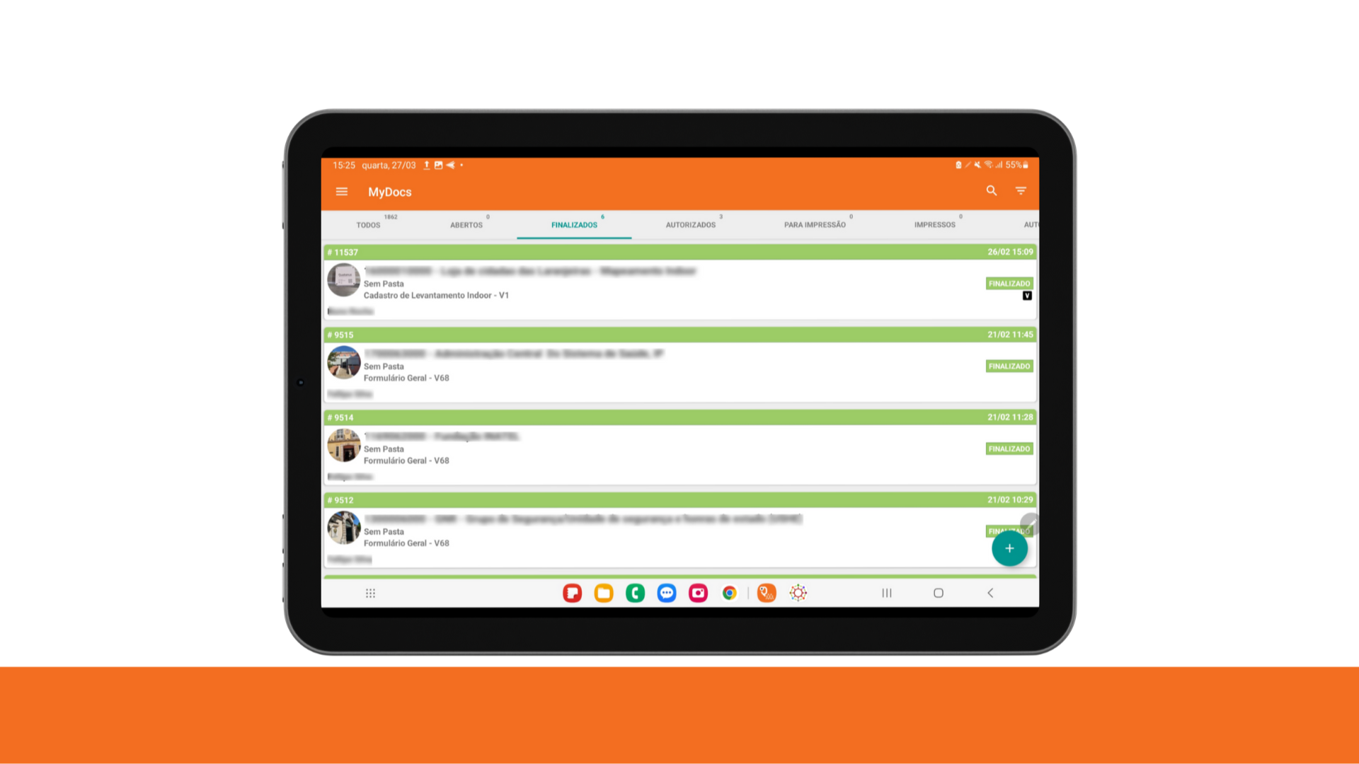 Quatenus MyDocs - Recolha de dados simplificada. 